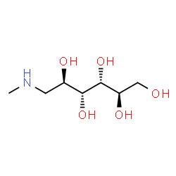 ChemSpider 2D Image | 1-Deoxy-1-(methylamino)-D-mannitol | C7H17NO5