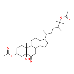 ChemSpider 2D Image | 5-Hydroxy-6-oxoergostane-3,25-diyl diacetate | C32H52O6