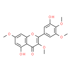 ChemSpider 2D Image | 3',5-dihydroxy-3,4',5',7-tetramethoxyflavone | C19H18O8
