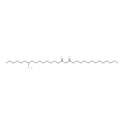 ChemSpider 2D Image | 25-Hydroxy-14,16-hentriacontanedione | C31H60O3
