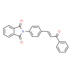 ChemSpider 2D Image | 2-[4-(3-Oxo-3-phenyl-propenyl)-phenyl]-isoindole-1,3-dione | C23H15NO3