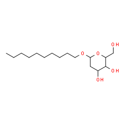 ChemSpider 2D Image | Decyl 2-deoxyhexopyranoside  | C16H32O5