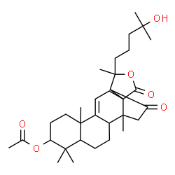 ChemSpider 2D Image | 25-Hydroxy-16,18-dioxo-18,20-epoxylanost-9(11)-en-3-yl acetate | C32H48O6