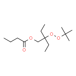ChemSpider 2D Image | 2-(tert-Butylperoxy)-2-ethylbutyl butyrate | C14H28O4