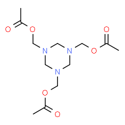 ChemSpider 2D Image | 1,3,5-Triazinane-1,3,5-triyltris(methylene) triacetate | C12H21N3O6