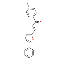 ChemSpider 2D Image | (2E)-1-(4-Methylphenyl)-3-[5-(4-methylphenyl)-2-furyl]-2-propen-1-one | C21H18O2