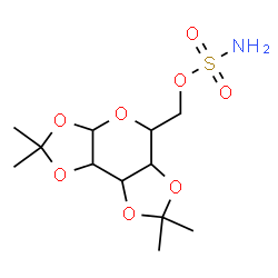 ChemSpider 2D Image | (2,2,7,7-Tetramethyltetrahydro-3aH-bis[1,3]dioxolo[4,5-b:4',5'-d]pyran-5-yl)methyl sulfamate | C12H21NO8S