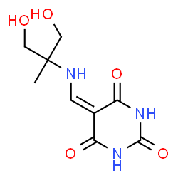 ChemSpider 2D Image | 5-{[(1,3-Dihydroxy-2-methyl-2-propanyl)amino]methylene}-2,4,6(1H,3H,5H)-pyrimidinetrione | C9H13N3O5