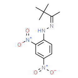 ChemSpider 2D Image | (1Z)-1-(3,3-Dimethyl-2-butanylidene)-2-(2,4-dinitrophenyl)hydrazine | C12H16N4O4
