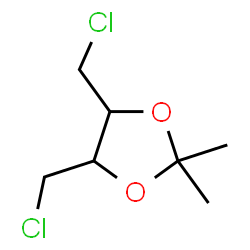 ChemSpider 2D Image | 4,5-Bis(chloromethyl)-2,2-dimethyl-1,3-dioxolane | C7H12Cl2O2