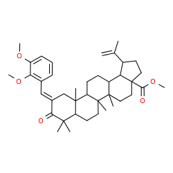 ChemSpider 2D Image | Methyl (2E)-2-(2,3-dimethoxybenzylidene)-3-oxolup-20(29)-en-28-oate | C40H56O5