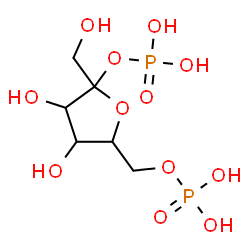 ChemSpider 2D Image | 2,6-Di-O-phosphonohex-2-ulofuranose | C6H14O12P2