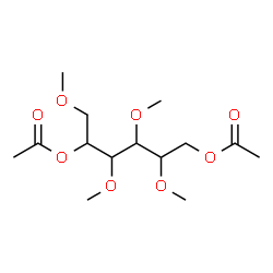 ChemSpider 2D Image | 1,5-Di-O-acetyl-2,3,4,6-tetra-O-methylhexitol | C14H26O8