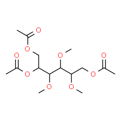 ChemSpider 2D Image | 1,2,6-Tri-O-acetyl-3,4,5-tri-O-methylhexitol | C15H26O9
