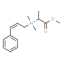 ChemSpider 2D Image | (2Z)-N-(1-Methoxy-1-oxo-2-propanyl)-N,N-dimethyl-3-phenyl-2-propen-1-aminium | C15H22NO2