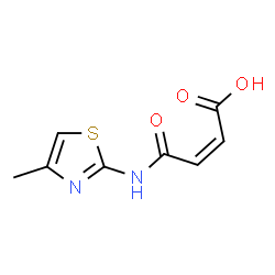 ChemSpider 2D Image | (2Z)-4-[(4-Methyl-1,3-thiazol-2-yl)amino]-4-oxo-2-butenoic acid | C8H8N2O3S