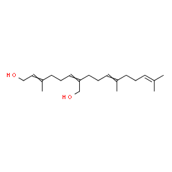 ChemSpider 2D Image | 2-(4,8-Dimethyl-3,7-nonadien-1-yl)-6-methyl-2,6-octadiene-1,8-diol | C20H34O2