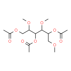 ChemSpider 2D Image | 1,3,5-Tri-O-acetyl-2,4,6-tri-O-methylhexitol | C15H26O9