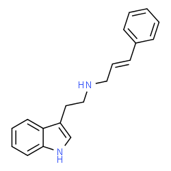 ChemSpider 2D Image | [2-(1H-Indol-3-yl)-ethyl]-((E)-3-phenyl-allyl)-amine | C19H20N2