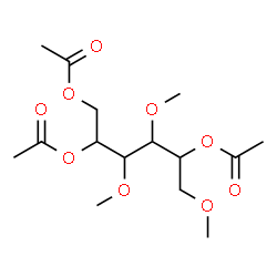 ChemSpider 2D Image | 1,2,5-Tri-O-acetyl-3,4,6-tri-O-methylhexitol | C15H26O9