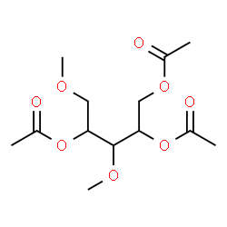 ChemSpider 2D Image | 1,2,4-Tri-O-acetyl-3,5-di-O-methylpentitol | C13H22O8