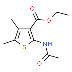 ChemSpider 2D Image | Ethyl 2-acetamido-4,5-dimethyl-3-thiophenecarboxylate | C11H15NO3S