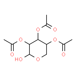 ChemSpider 2D Image | 2,3,4-Tri-O-acetylpentopyranose | C11H16O8