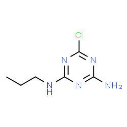 ChemSpider 2D Image | 6-Chloro-N-propyl-1,3,5-triazine-2,4-diamine | C6H10ClN5
