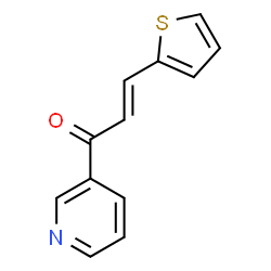 ChemSpider 2D Image | (2E)-1-(3-Pyridinyl)-3-(2-thienyl)-2-propen-1-one | C12H9NOS