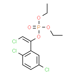 ChemSpider 2D Image | (E)-2-Chlor-1-(2,5-dichlorphenyl)vinyl-diethylphosphat | C12H14Cl3O4P