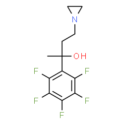 ChemSpider 2D Image | 4-(1-Aziridinyl)-2-(pentafluorophenyl)-2-butanol | C12H12F5NO