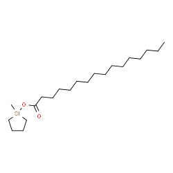ChemSpider 2D Image | 1-Methyl-1-silolanyl palmitate  | C21H42O2Si