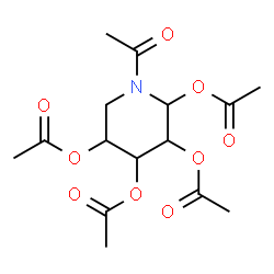 ChemSpider 2D Image | 1-Acetyl-2,3,4,5-piperidinetetrayl tetraacetate | C15H21NO9
