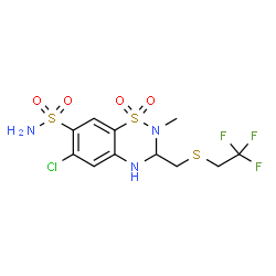 ChemSpider 2D Image | Polythiazide | C11H13ClF3N3O4S3