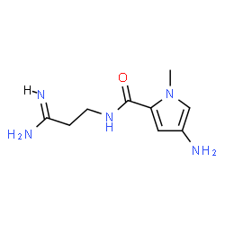 ChemSpider 2D Image | 4-Amino-N-[(3Z)-3-amino-3-iminopropyl]-1-methyl-1H-pyrrole-2-carboxamide | C9H15N5O