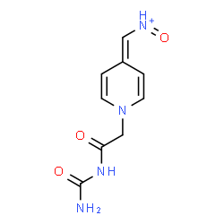ChemSpider 2D Image | ({1-[2-(Carbamoylamino)-2-oxoethyl]-4(1H)-pyridinylidene}methyl)(oxo)ammonium | C9H11N4O3