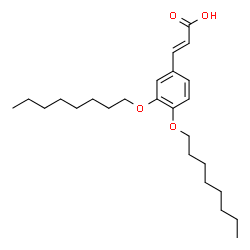 ChemSpider 2D Image | (2E)-3-[3,4-Bis(octyloxy)phenyl]acrylic acid | C25H40O4
