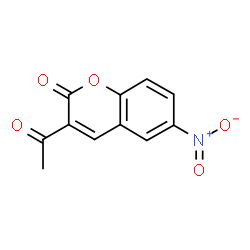 ChemSpider 2D Image | Coumarin, 3-acetyl-6-nitro- | C11H7NO5