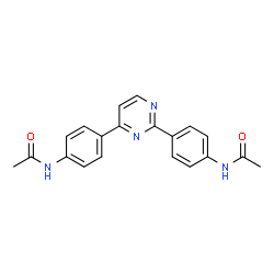 ChemSpider 2D Image | N,N'-(2,4-Pyrimidinediyldi-4,1-phenylene)diacetamide | C20H18N4O2