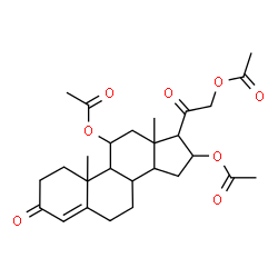 ChemSpider 2D Image | 3,20-Dioxopregn-4-ene-11,16,21-triyl triacetate | C27H36O8