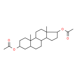 ChemSpider 2D Image | Androstane-3,17-diyl diacetate | C23H36O4