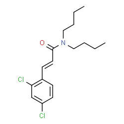 ChemSpider 2D Image | (2E)-N,N-Dibutyl-3-(2,4-dichlorophenyl)acrylamide | C17H23Cl2NO