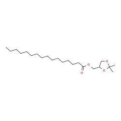 ChemSpider 2D Image | (2,2-Dimethyl-1,3-dioxolan-4-yl)methyl palmitate  | C22H42O4