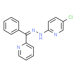 ChemSpider 2D Image | 5-Chloro-2-{(2Z)-2-[phenyl(2-pyridinyl)methylene]hydrazino}pyridine | C17H13ClN4