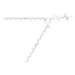 ChemSpider 2D Image | O-[{2,3-Bis[(9E)-9-octadecenoyloxy]propoxy}(hydroxy)phosphoryl]serine | C42H78NO10P