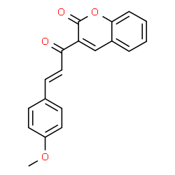 ChemSpider 2D Image | 3-[(2E)-3-(4-Methoxyphenyl)-2-propenoyl]-2H-chromen-2-one | C19H14O4