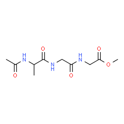 ChemSpider 2D Image | Methyl N-acetylalanylglycylglycinate | C10H17N3O5