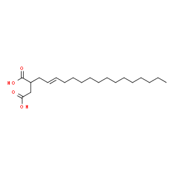ChemSpider 2D Image | 2-[(2E)-2-Hexadecen-1-yl]succinic acid | C20H36O4