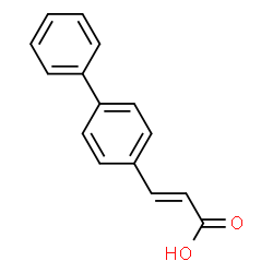 ChemSpider 2D Image | 4-PHENYLCINNAMIC ACID | C15H12O2