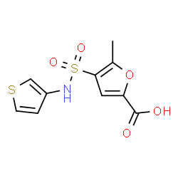 ChemSpider 2D Image | 5-Methyl-4-(3-thienylsulfamoyl)-2-furoic acid | C10H9NO5S2